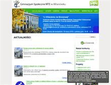 Tablet Screenshot of brzozowa.edu.pl